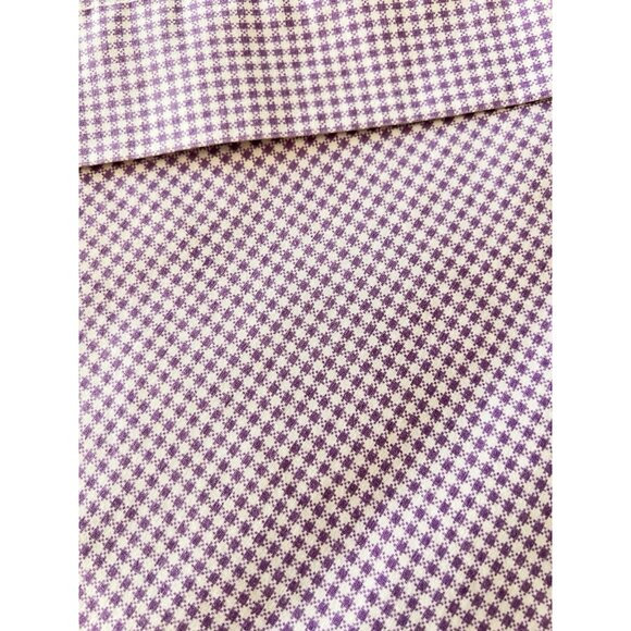 Vintage WAMSUTTA King Pillow Cases Purple Gingham Made USA 60% Cotton Springs - Picture 1 of 8